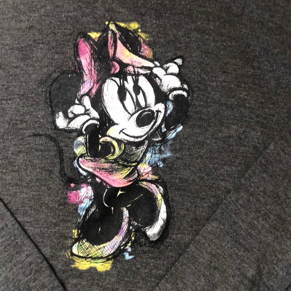 Supper soft Girls Mini Mouse grey hoodie - Picture 2 of 5